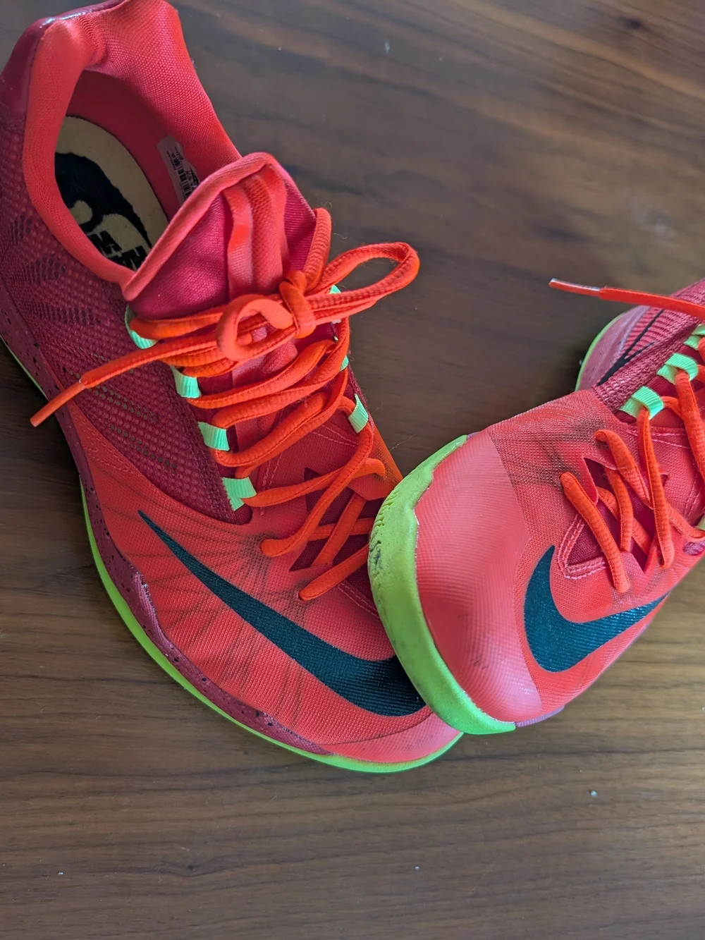 Nike Zoom Run The One 2014 Red Volt Basketball Shoes Men’s 9.5
